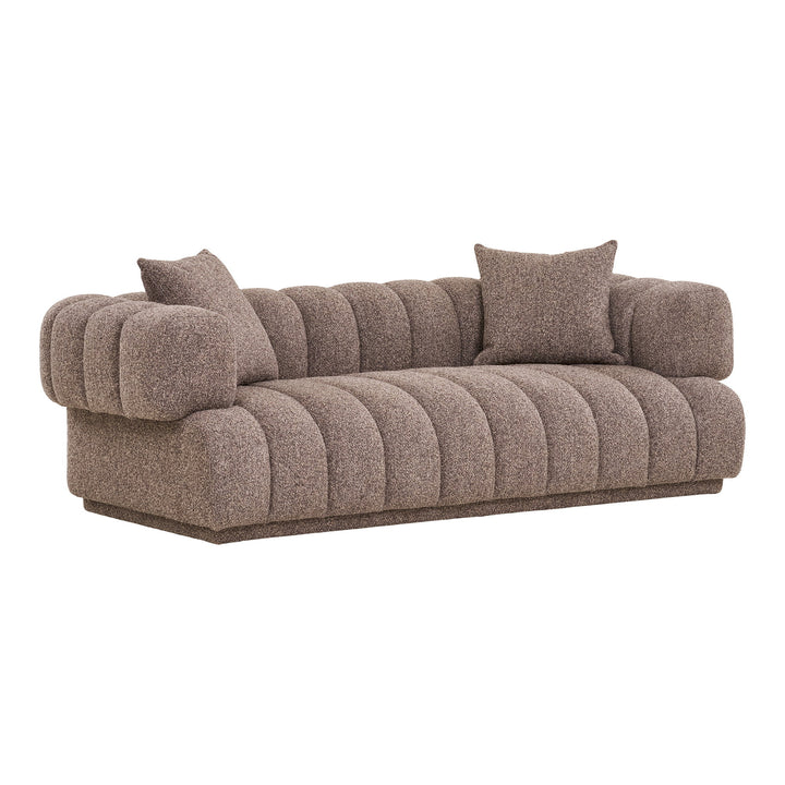 House Nordic Aurora soffa i brunt tyg