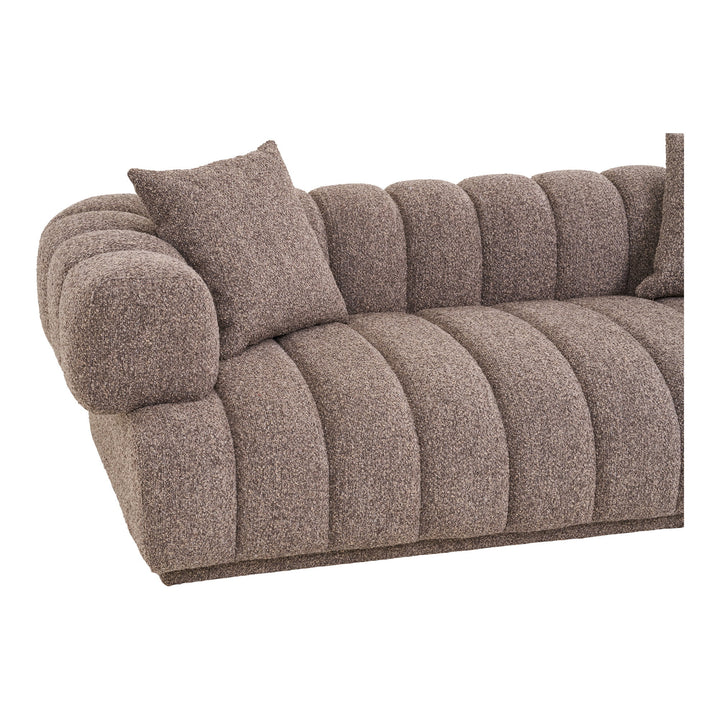 House Nordic Aurora soffa i brunt tyg