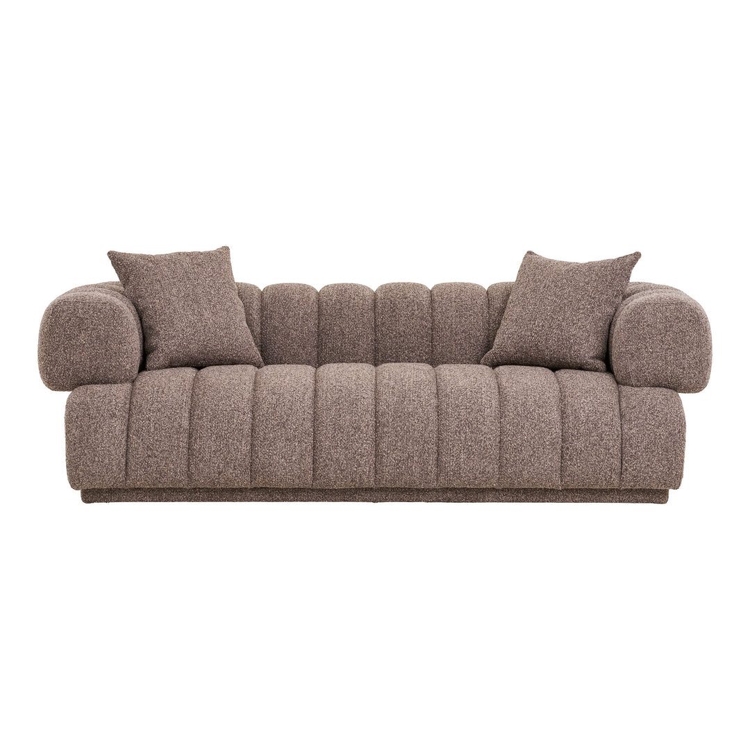 House Nordic Aurora soffa i brunt tyg