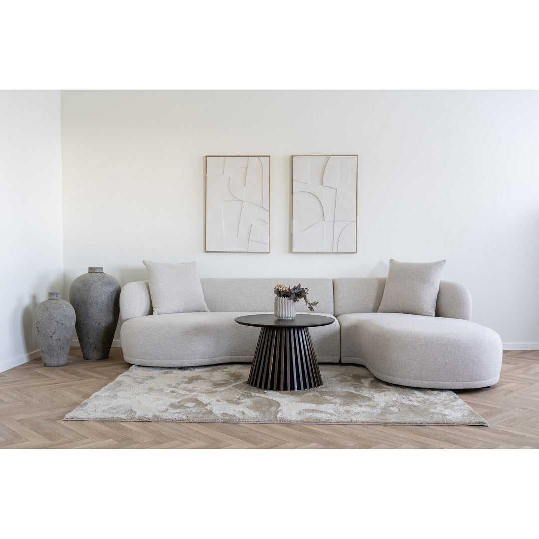 House Nordic Kingston högervänd loungesoffa i naturfärgat tyg