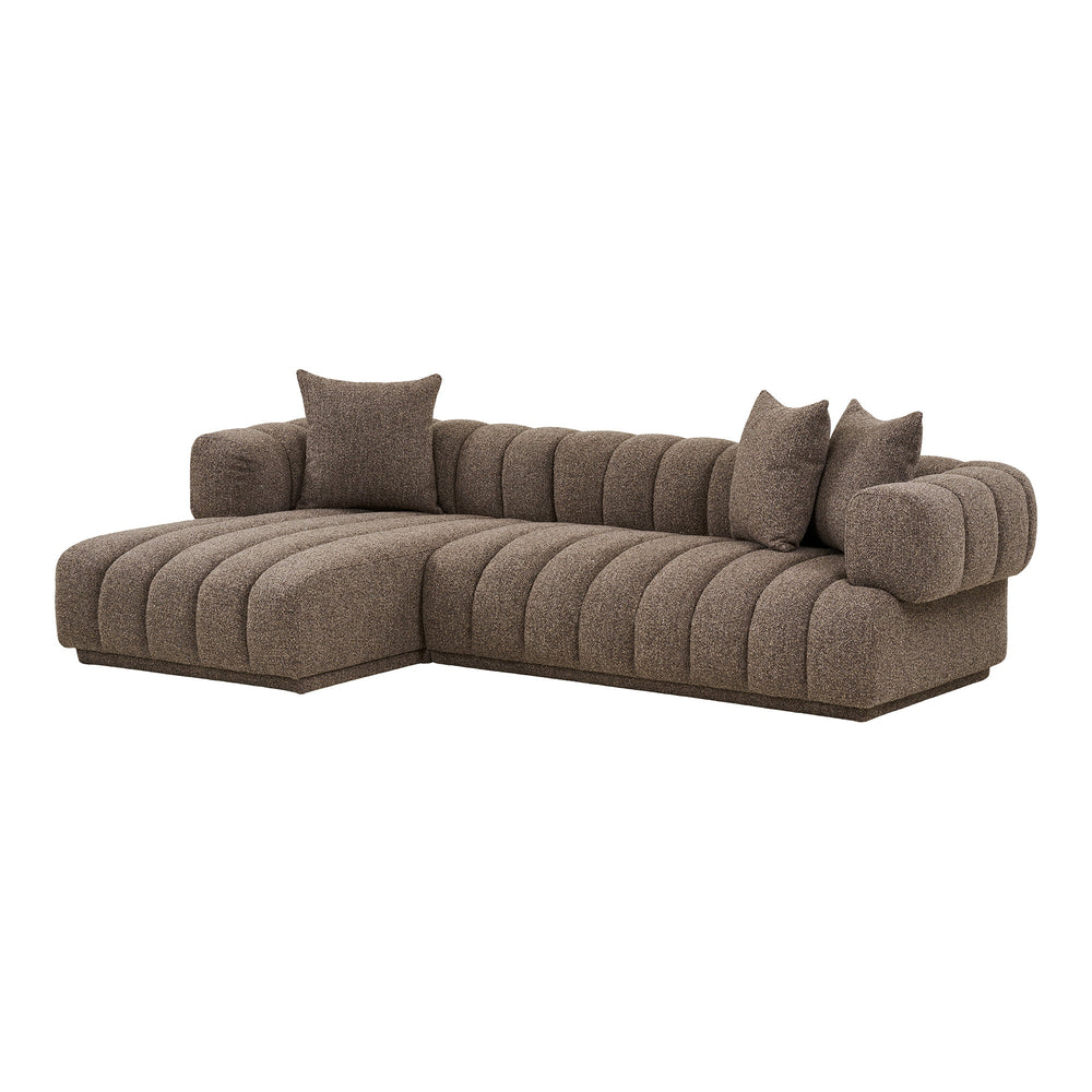 House Nordic Aurora vänstervänd loungesoffa – brun