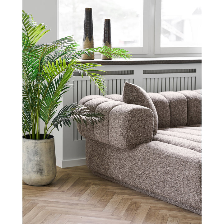 House Nordic Aurora vänstervänd loungesoffa – brun
