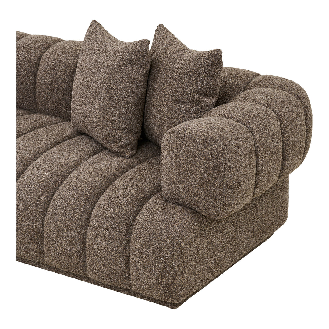 House Nordic Aurora vänstervänd loungesoffa – brun