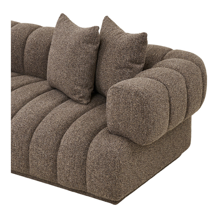 House Nordic Aurora vänstervänd loungesoffa – brun