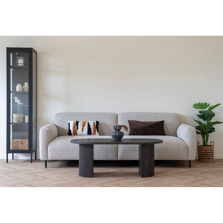 House Nordic Salvador 3-sitssoffa i ljusgrå bouclé