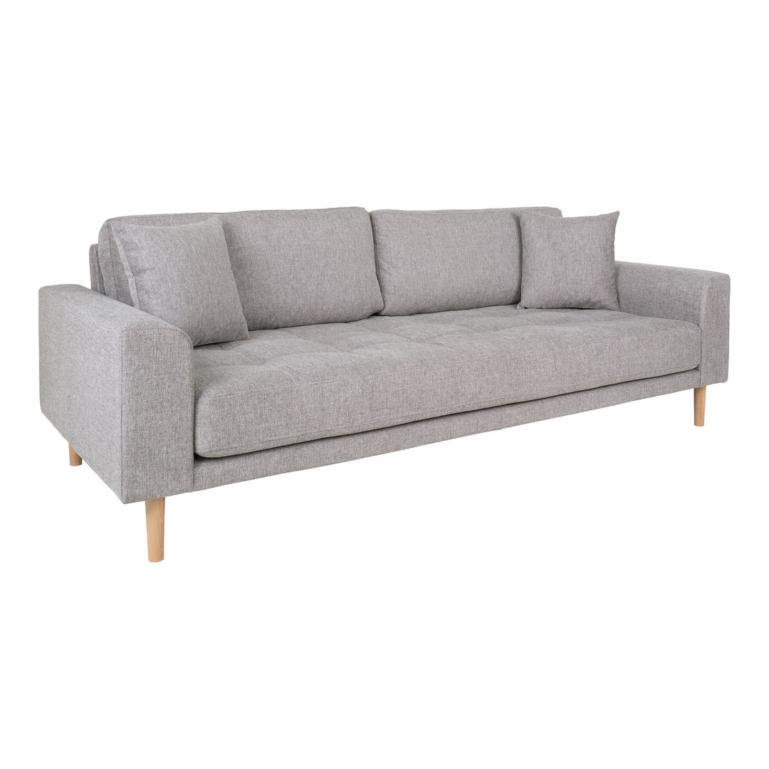 House Nordic Lido 3-sitssoffa Ljusgrå – snett framifrån – HOU-1301750