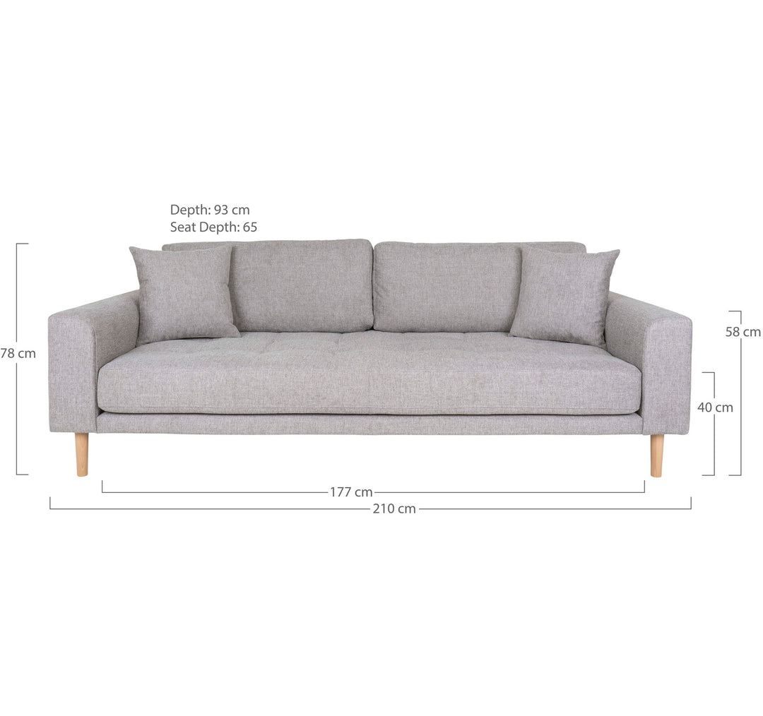 House Nordic Lido 3-sitssoffa Ljusgrå – miljöbild – HOU-1301750