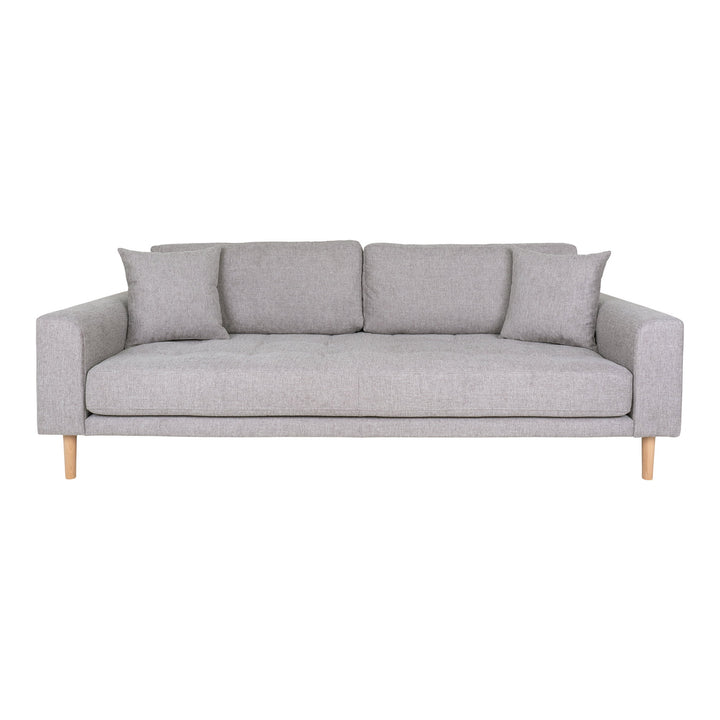 House Nordic Lido 3-sitssoffa Ljusgrå – framifrån – HOU-1301750