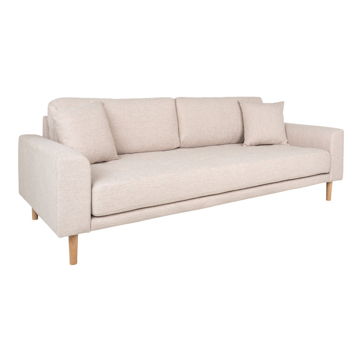 House Nordic Lido 3-sitssoffa Sand – snett framifrån – HOU-1301753