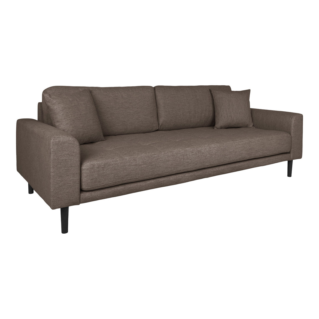 House Nordic Lido 3-sitssoffa Brun – snett framifrån – HOU-1301754