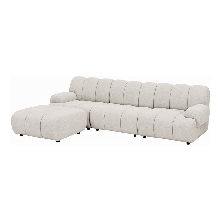 House Nordic Taza 3,5-sits modulsoffa med puff – vänster