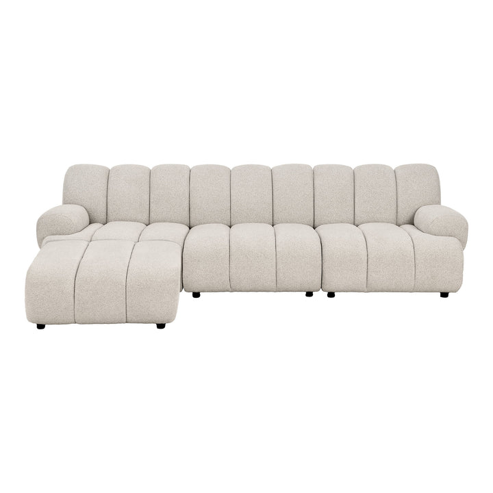 House Nordic Taza 3,5-sits modulsoffa med puff – vänster