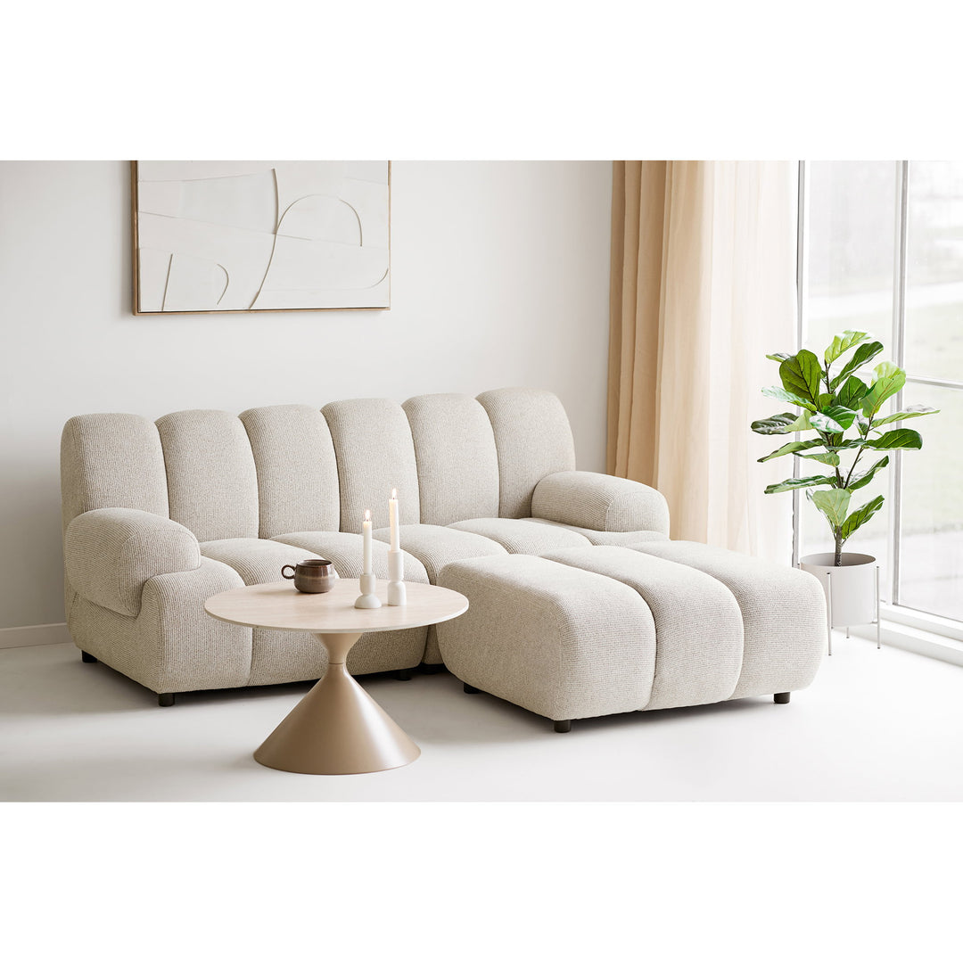 House Nordic Taza 2,5-sits modulsoffa med puff – höger