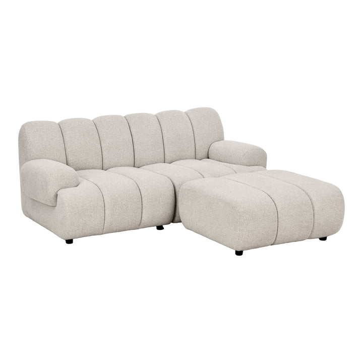 House Nordic Taza 2,5-sits modulsoffa med puff – höger