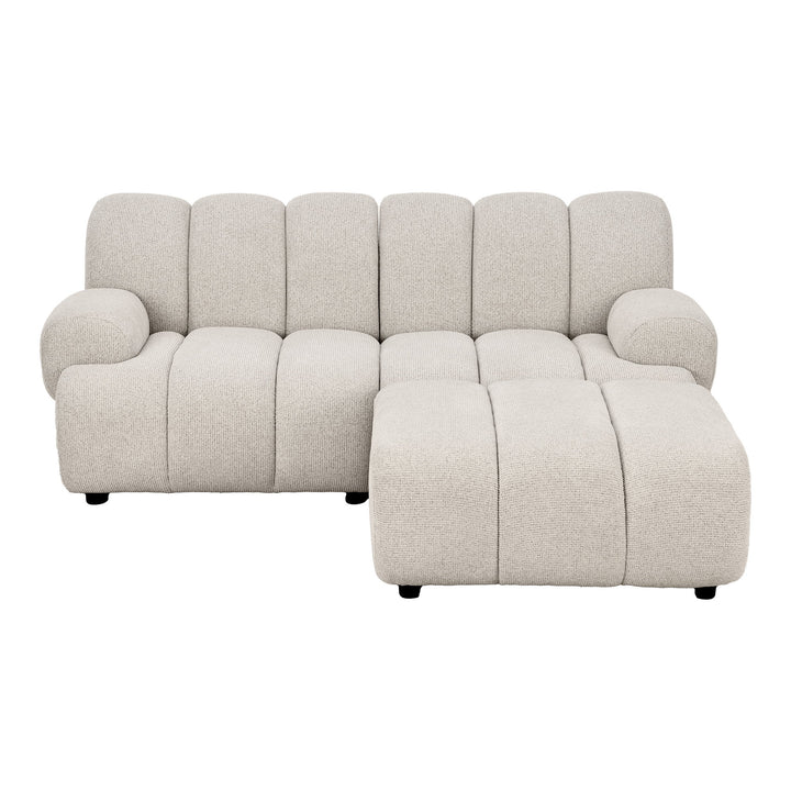 House Nordic Taza 2,5-sits modulsoffa med puff – höger
