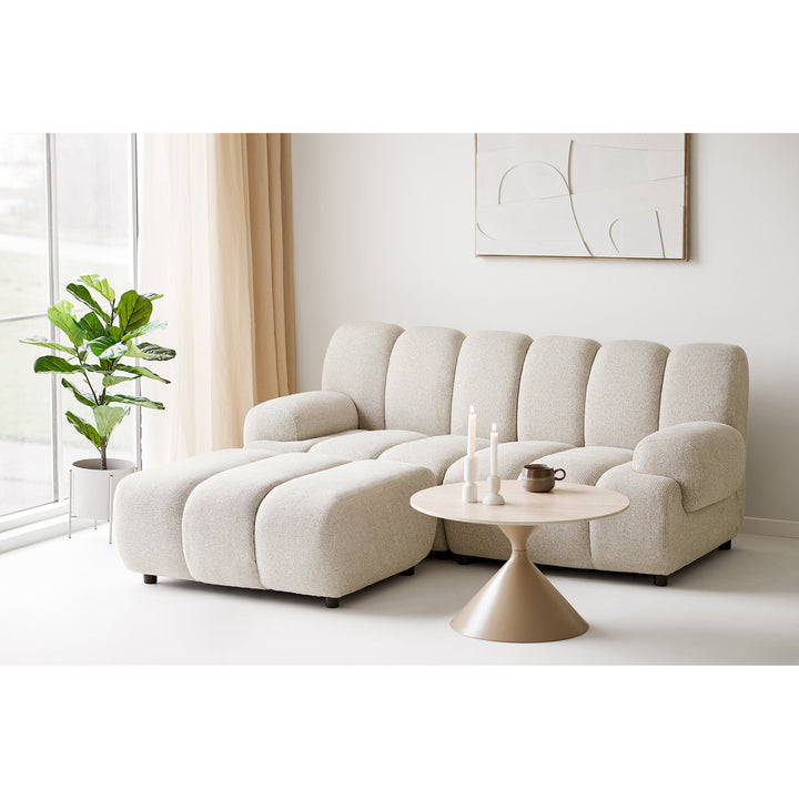 House Nordic Taza 2,5-sits modulsoffa med puff – vänster