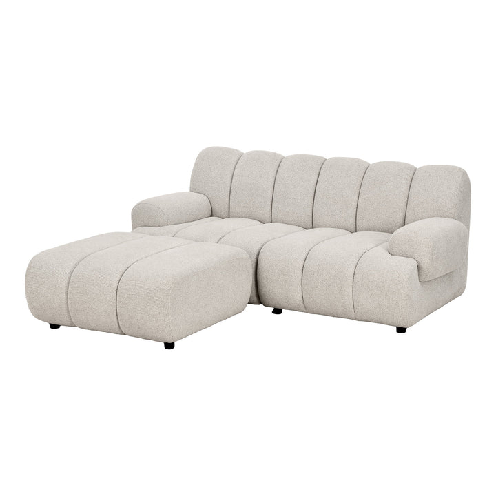 House Nordic Taza 2,5-sits modulsoffa med puff – vänster