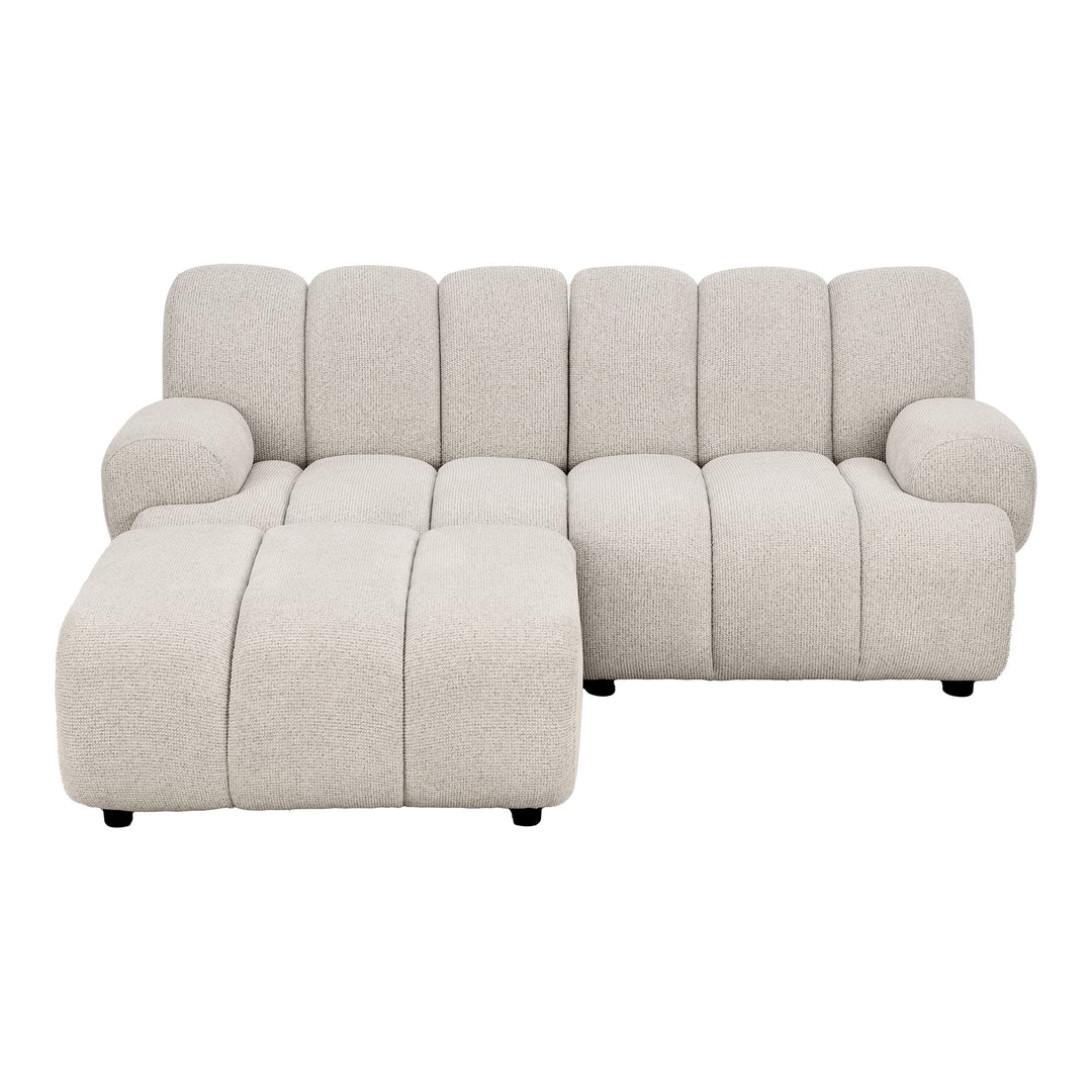 House Nordic Taza 2,5-sits modulsoffa med puff – vänster