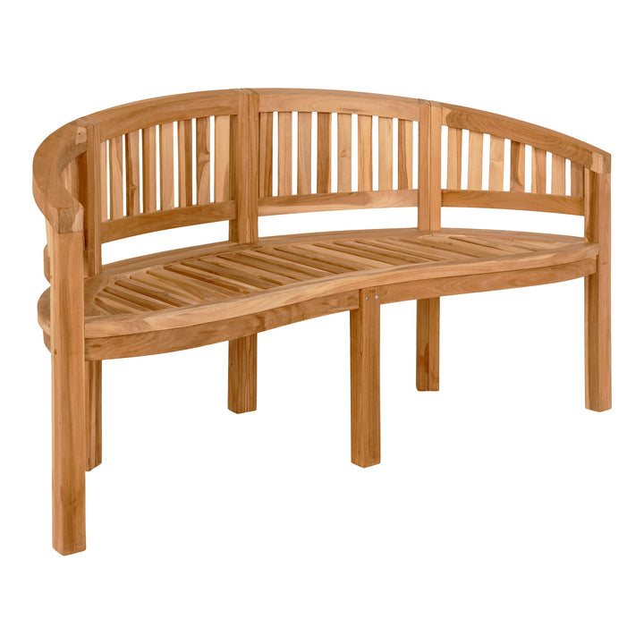 House Nordic Boca Banan bänk i naturfärgad teak
