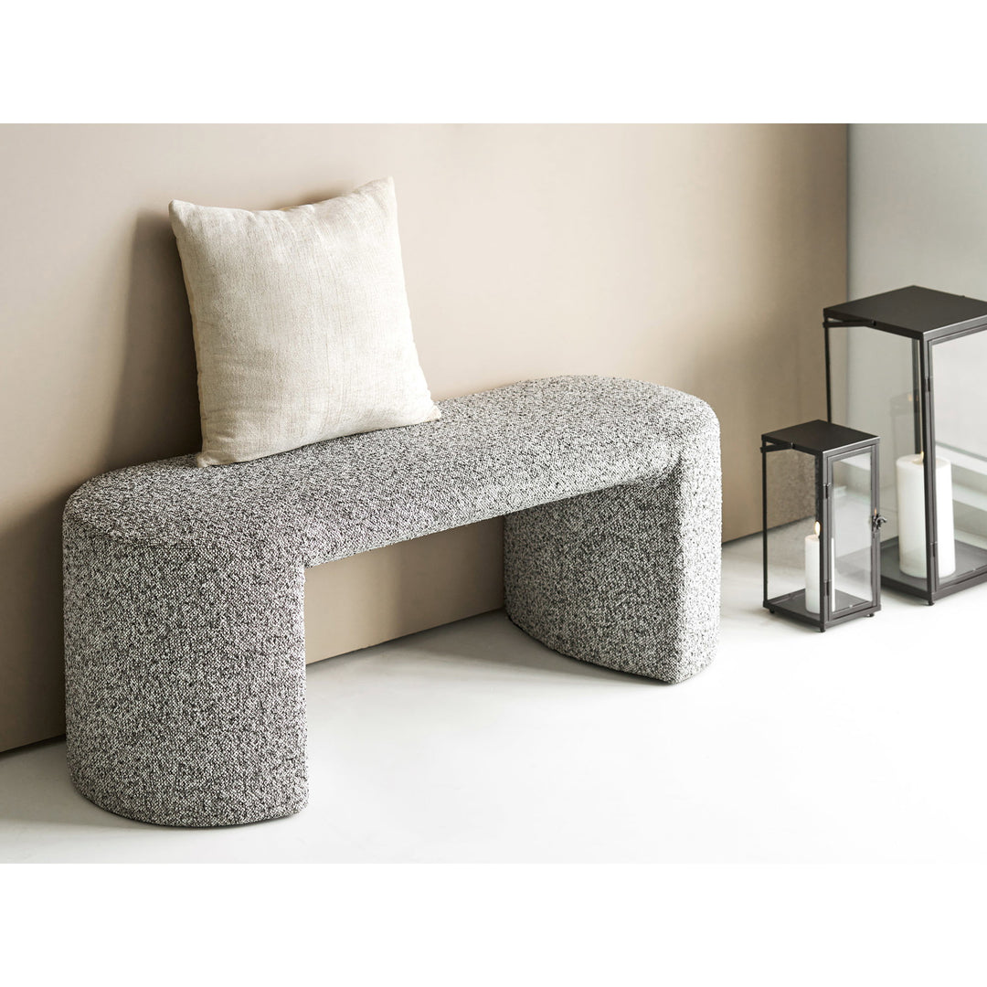 House Nordic Westport sittbänk 120×45×44 cm – svart/vit