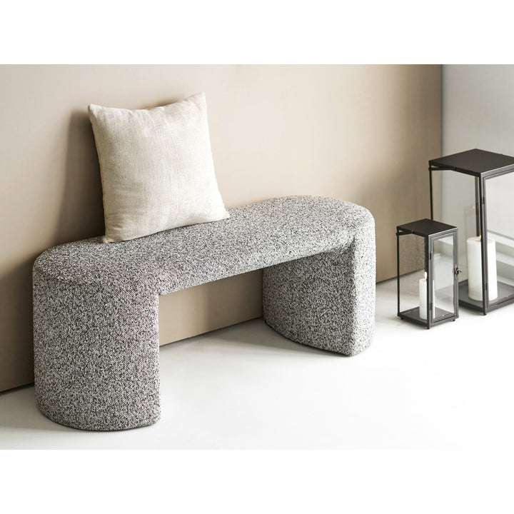House Nordic Westport sittbänk 120×45×44 cm – svart/vit