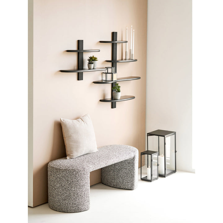 House Nordic Westport sittbänk 120×45×44 cm – svart/vit