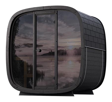 Outdoor sauna in Thermowood Holl&