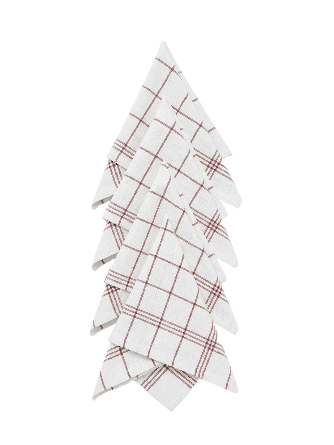 Svanefors Erin servetter 4-pack – Vinröd 45x45cm