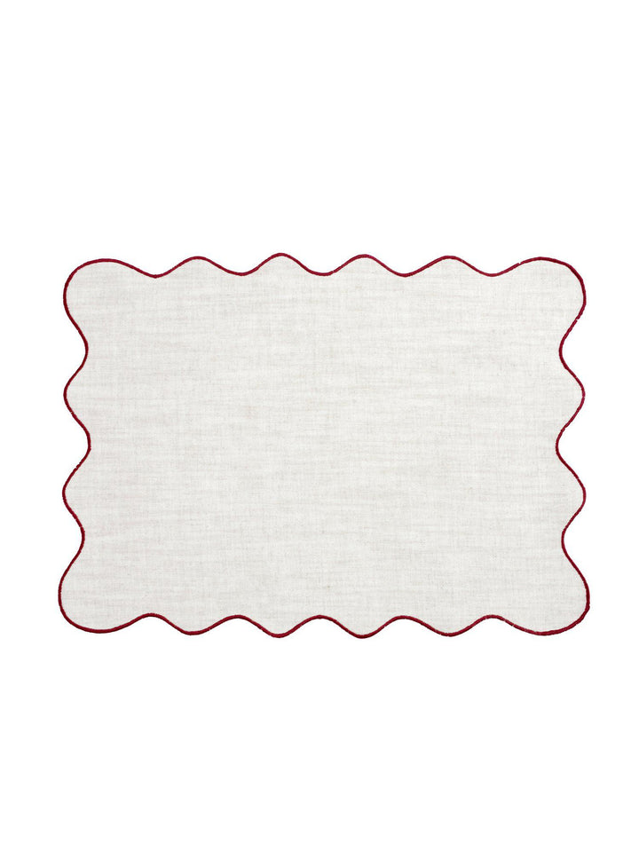 Svanefors Sabina bordstablett – Vinröd 35x45cm