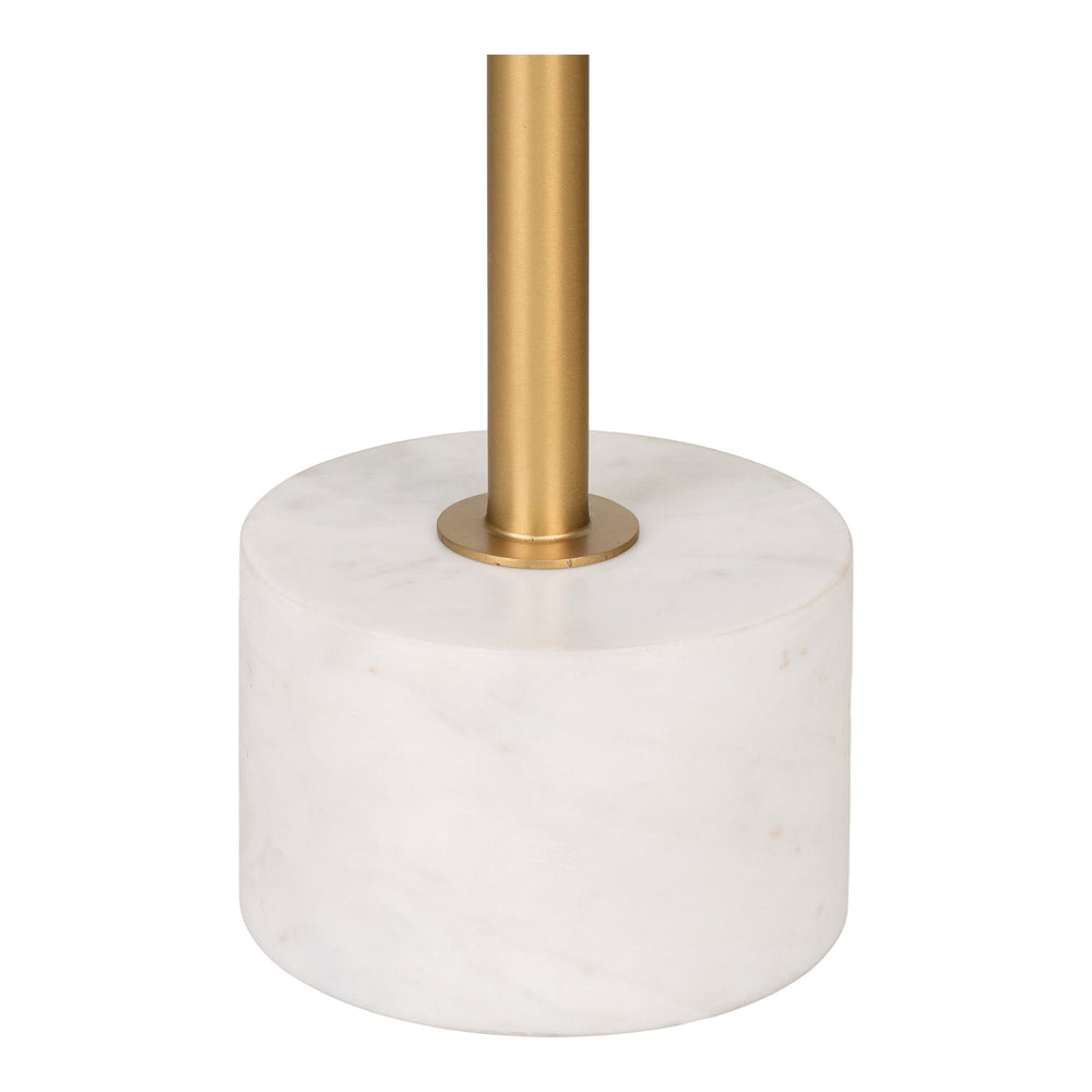 House Nordic Lecco sidobord 41×41×58 cm – mässing/marmor