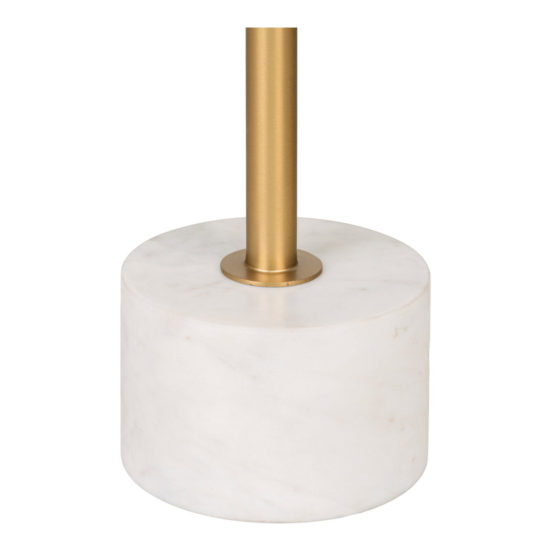 House Nordic Lecco sidobord 41×41×58 cm – mässing/marmor