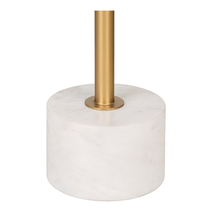 House Nordic Lecco sidobord 41×41×58 cm – mässing/marmor