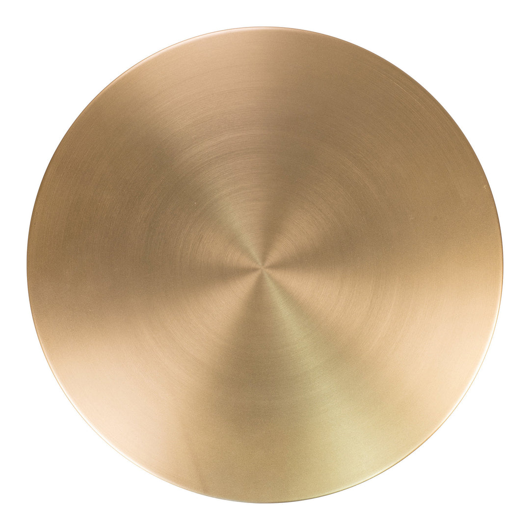 House Nordic Lecco sidobord 41×41×58 cm – mässing/marmor