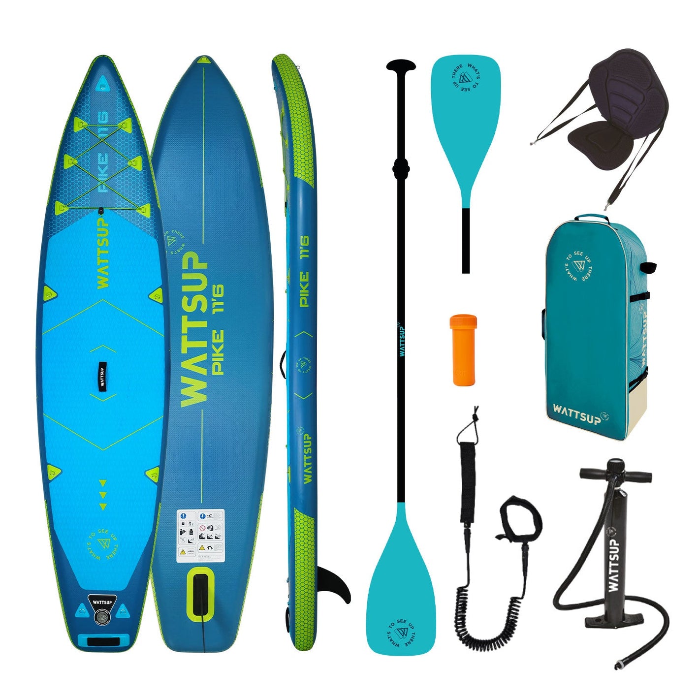WattSUP Pike 11'6" – Touring SUP & Kayak Combo