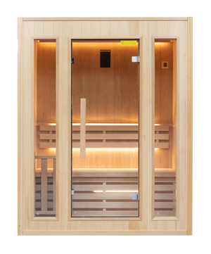 Sauna Vapeur ZEN 3 Personer – Traditionell Finsk Bastu med Harvia Aggregat