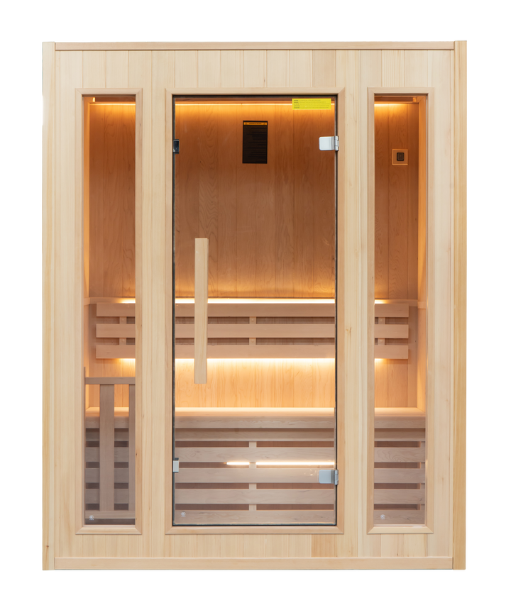 Sauna Vapeur ZEN 3 Personer – Traditionell Finsk Bastu med Harvia Aggregat