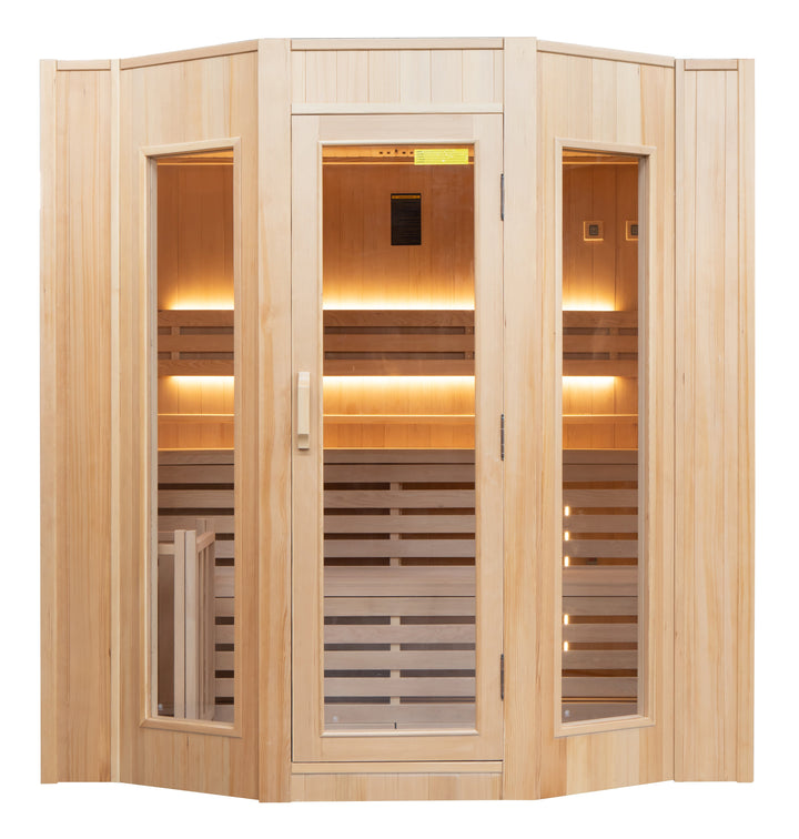 Sauna ZEN 6 personer – traditionell bastu med Harvia-aggregat