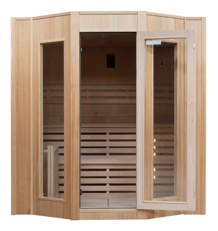 Sauna ZEN 6 personer – traditionell bastu med Harvia-aggregat