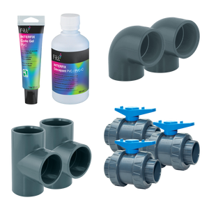 Bypass-kit 50 mm för Poolex poolvärmepump – komplett med ventiler och kopplingar