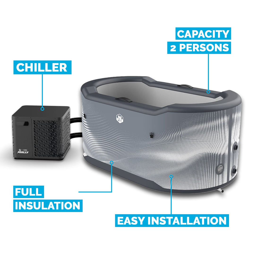 NetSpa Järvi Ice Bath with Chiller 3–40°C – 3 kW / 4 kW / 5 kW