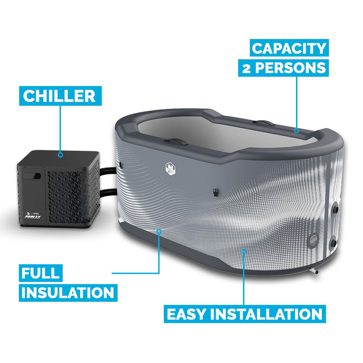 NetSpa Järvi Ice Bath with Chiller 3–40°C – 3 kW / 4 kW / 5 kW
