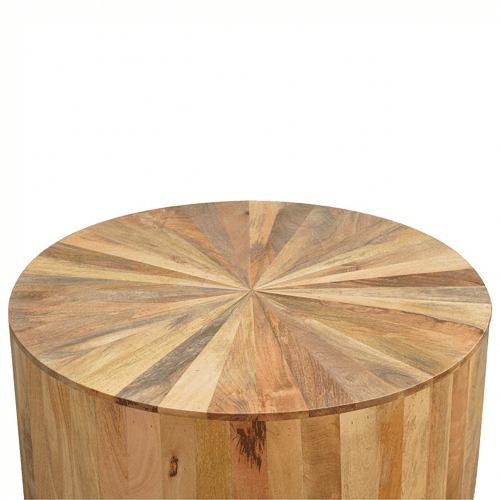 Round Wooden Coffee Table-2
