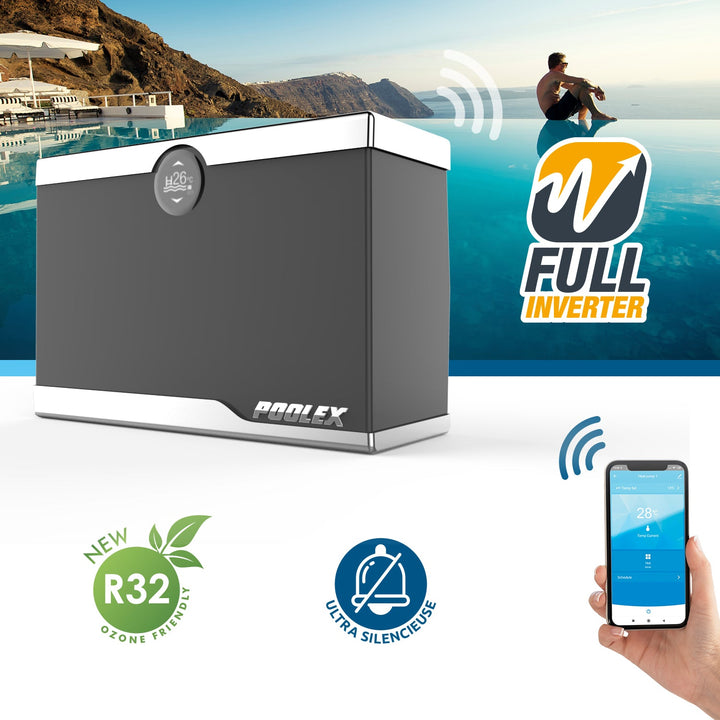 Poolex Silent Max poolvärmepump med WiFi