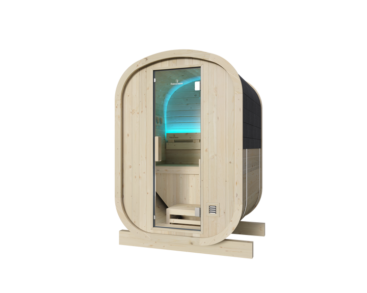 Sauna Gaïa Urban 2 People – Outdoor Sauna in Canadian Spruce (130x130 cm)
