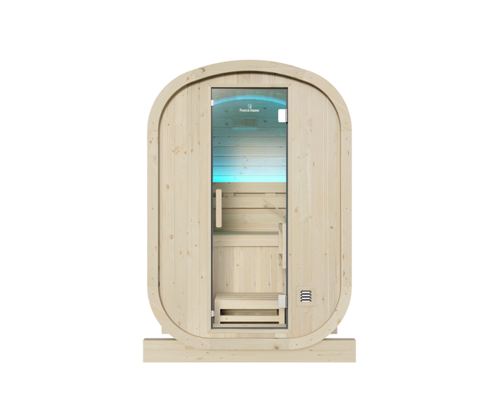Sauna Gaïa Urban 2 People – Outdoor Sauna in Canadian Spruce (130x130 cm)