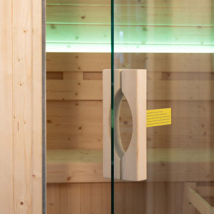 Sauna Gaïa Urban 2 People – Outdoor Sauna in Canadian Spruce (130x130 cm)