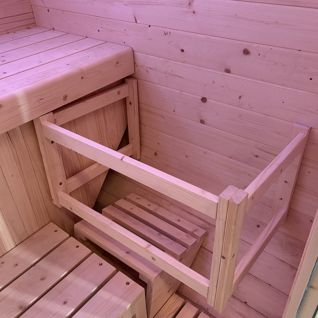 Sauna Gaïa Urban 2 People – Outdoor Sauna in Canadian Spruce (130x130 cm)