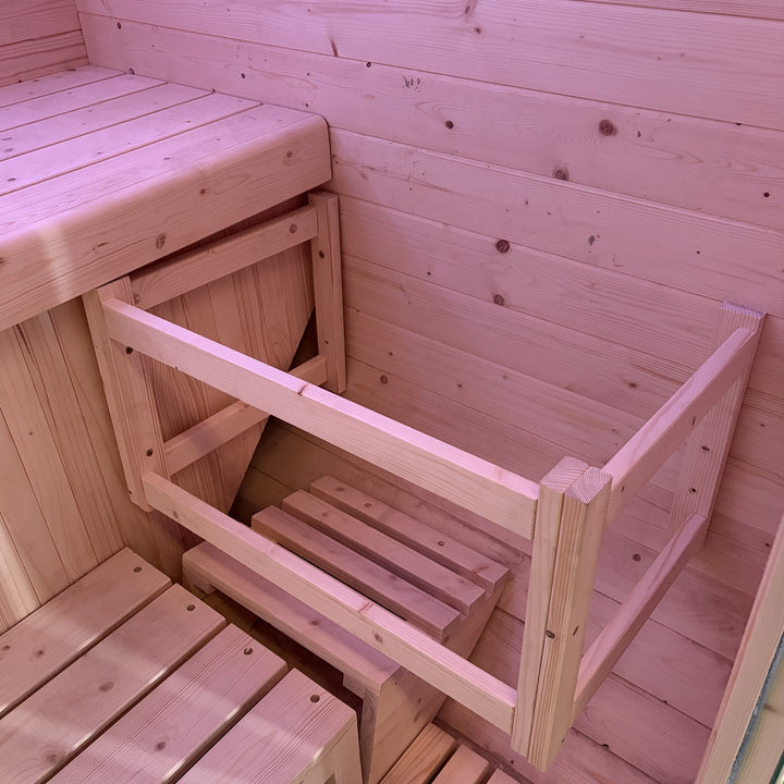 Sauna Gaïa Urban 2 People – Outdoor Sauna in Canadian Spruce (130x130 cm)