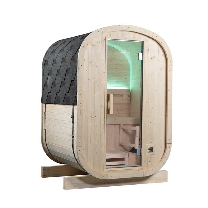 Sauna Gaïa Urban 2 People – Outdoor Sauna in Canadian Spruce (130x130 cm)