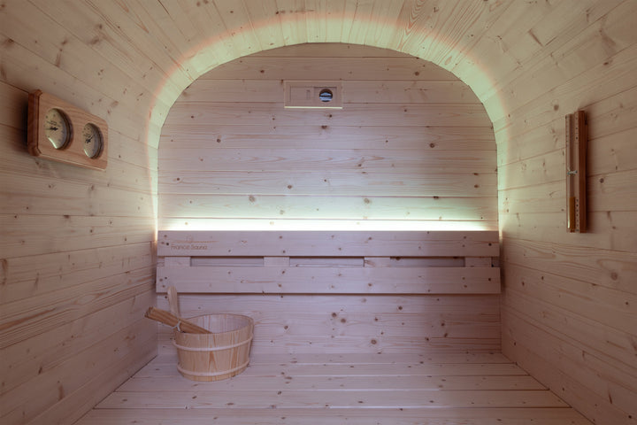 Sauna Gaïa Urban 2 People – Outdoor Sauna in Canadian Spruce (130x130 cm)